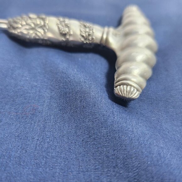 WMF Zinn Pewter Wine Opener Screw-Pull Grapes Leaves Design Vintage - Picture 6 of 7